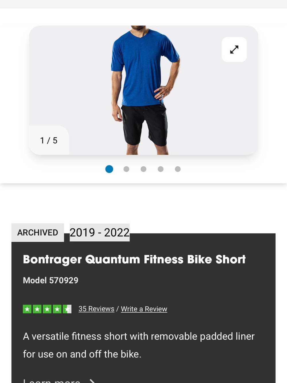 Bontrager Quantum Fitness Bike Short — Black